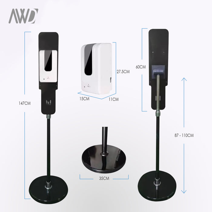 PPE SALE Sanitizer Dispensers + Stand - WHOLESALE PRICING | AWD Protective Gear