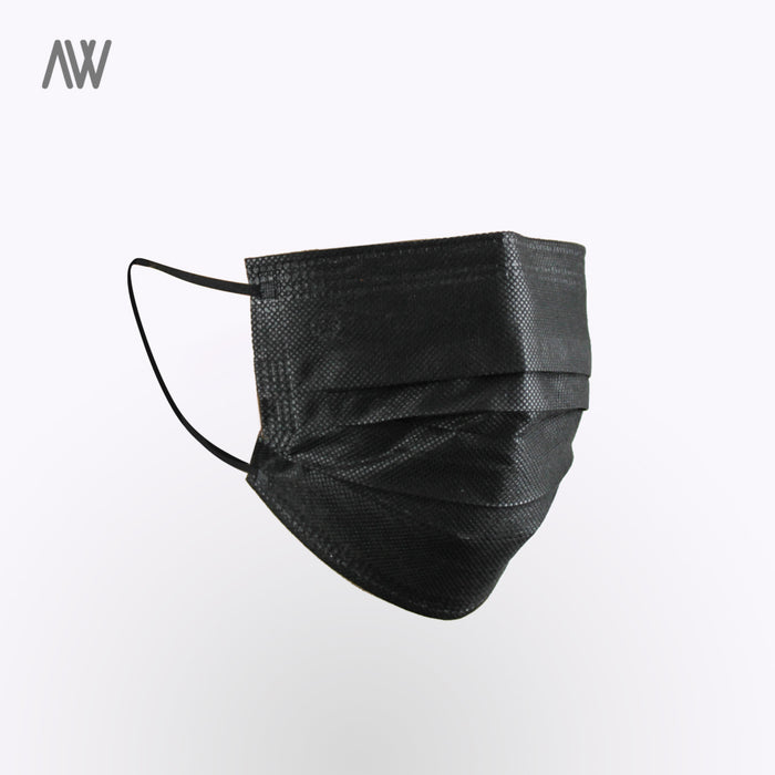 Disposable Face Mask - BLACK - WHOLESALE PRICING | AWD Disposable