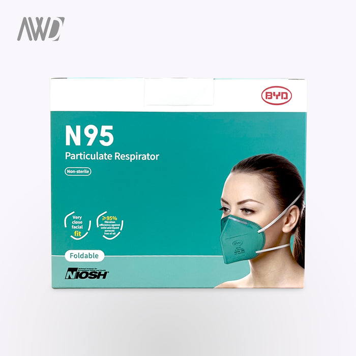 BYD N95 Face Mask- WHOLESALE PRICING | AWD Disposable