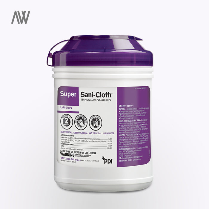 Super Sani-Cloth Surface Disinfectant Germicidal Wipes - WHOLESALE PRICING | AWD Protective Gear