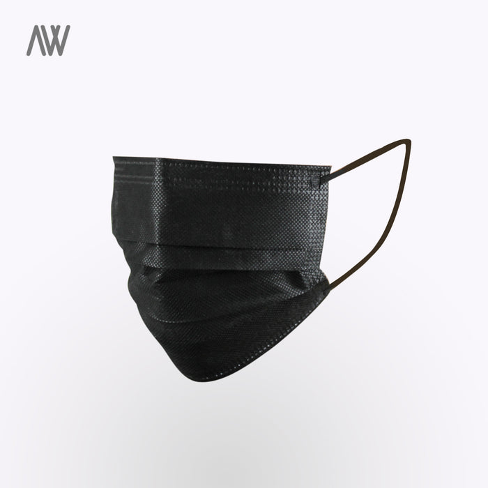 Disposable Face Mask - BLACK - WHOLESALE PRICING | AWD Disposable